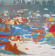 d2 Collection: The Beach - 16" x 16" oil on canvas